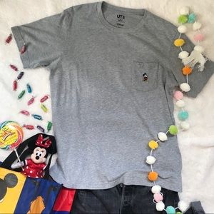 Disney | Embroidered Mickey Pocket T-shirt XL